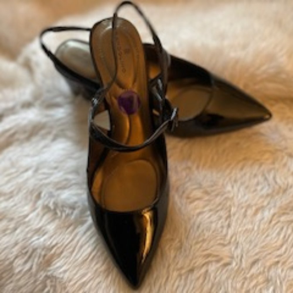 Bandolino Black Patent Pump , 8.5